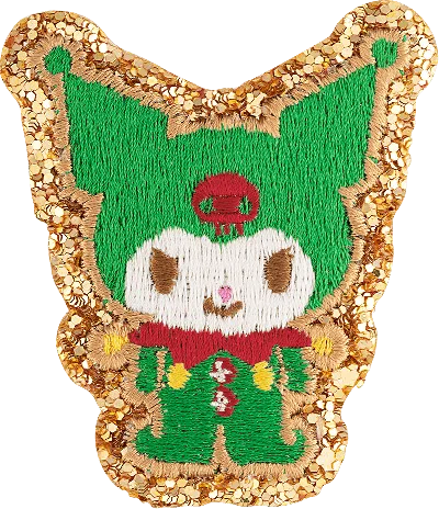 Stoney Clover Lane Kuromi Holiday Patch In Green