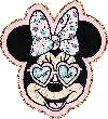 Stoney Clover Lane Large Minnie Mouse Heart Sunglasses Patch