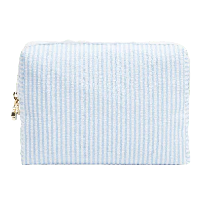 Stoney Clover Lane Large Sparkle Clear Pouch In Blue