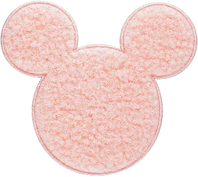 Stoney Clover Lane Babies' Large Sherpa Mickey Mouse Patch In Pink