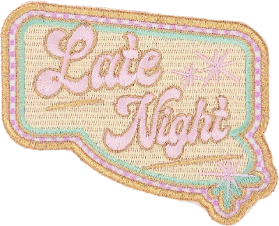 Stoney Clover Lane Late Night Patch In Burgundy