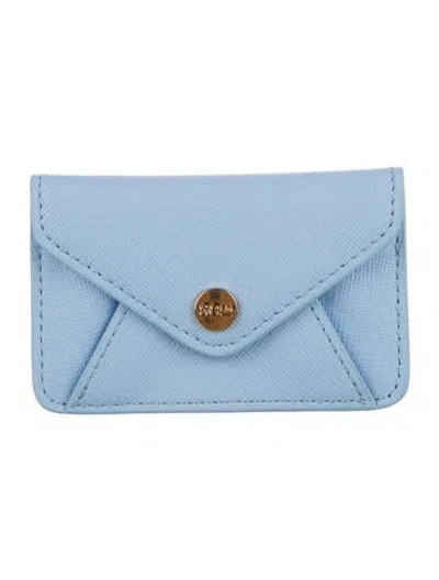 Pre-owned Stoney Clover Lane Leather Coin Pouch In Blue