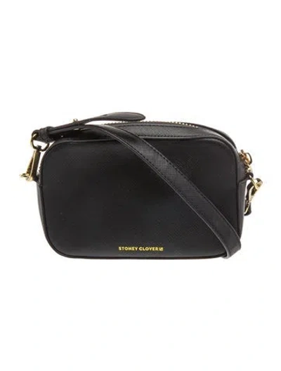 Pre-owned Stoney Clover Lane Leather Crossbody Bag In Black