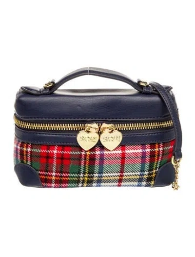 Pre-owned Stoney Clover Lane Leather Top Handle Bag In Blue