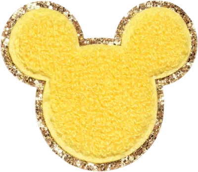 Stoney Clover Lane Lemon Disney Mickey Mouse Glitter Patch In Yellow