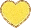 Stoney Clover Lane Lemon Glitter Varsity Heart Patch