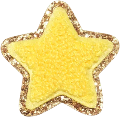 Stoney Clover Lane Lemon Glitter Varsity Star Patch In Pink