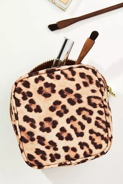 Stoney Clover Lane Leopard Mini Pouch In Brown