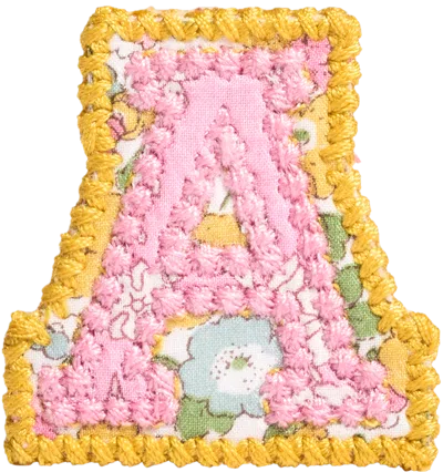 Stoney Clover Lane Letter Patch Made With Liberty Fabric