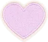 Stoney Clover Lane Lilac Rolled Embroidery Heart Patch
