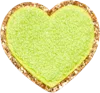 Stoney Clover Lane Lime Glitter Varsity Heart Patch