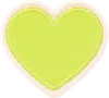 Stoney Clover Lane Lime Rolled Embroidery Heart Patch