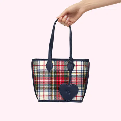 Stoney Clover Lane Little Tote In Primary Plaid