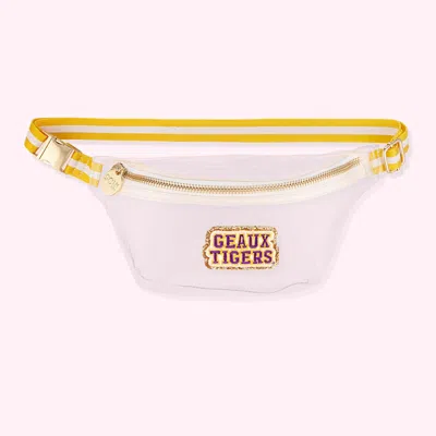 Stoney Clover Lane Louisiana State University Clear Fanny Pack In Yellow