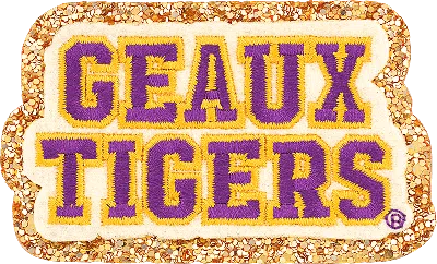 Stoney Clover Lane Louisiana State University Patch In Red