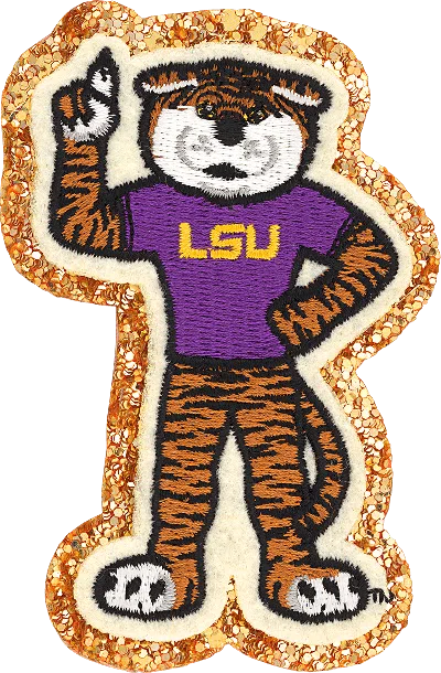 Stoney Clover Lane Louisiana State University Patch In Purple