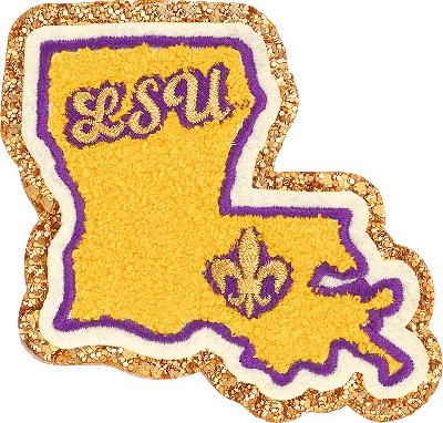 Stoney Clover Lane Louisiana State University Patch In Purple