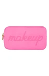 Stoney Clover Lane Makeup Embroidered Small Pouch In Bubblegum
