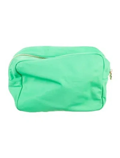 Pre-owned Stoney Clover Lane Medium Size Cosmetics Bag In Green