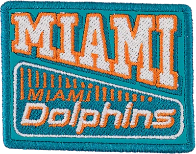 Stoney Clover Lane Miami Dolphins Patch In Blue
