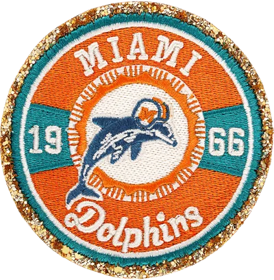 Stoney Clover Lane Miami Dolphins Patch In Black
