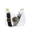 Stoney Clover Lane Michigan Wolverines Clear Curved Crossbody Bag In No Color