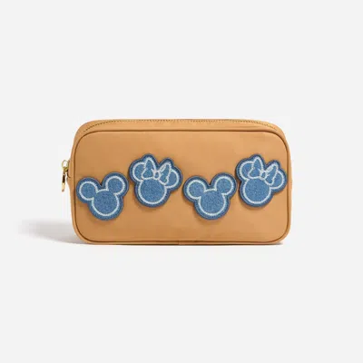 Stoney Clover Lane Mickey & Minnie Denim Patch Small Pouch