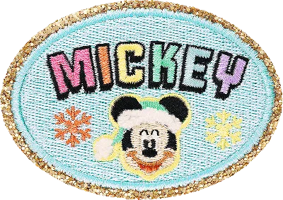 Stoney Clover Lane Mickey Mouse Holiday Patch In Blue