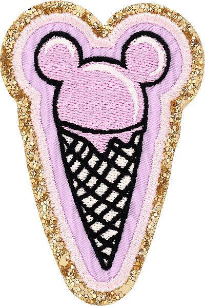Stoney Clover Lane Mickey Mouse Ice Cream Cone Patch In Purple