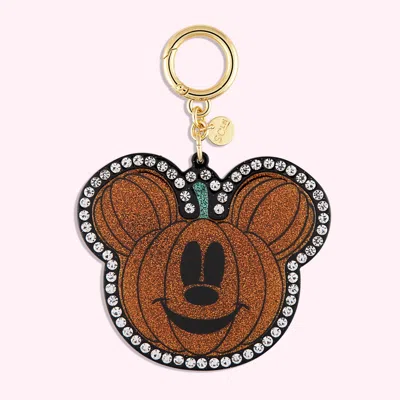 Stoney Clover Lane Mickey Mouse Pumpkin Bag Charm In Brown