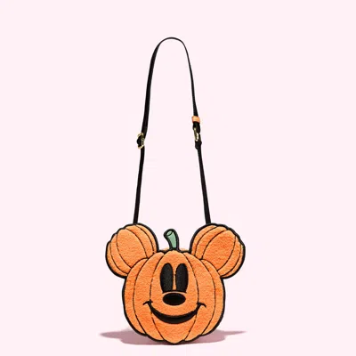 Stoney Clover Lane Mickey Mouse Pumpkin Crossbody Bag