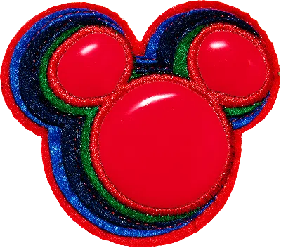 Stoney Clover Lane Mickey Shadow Patch In Red