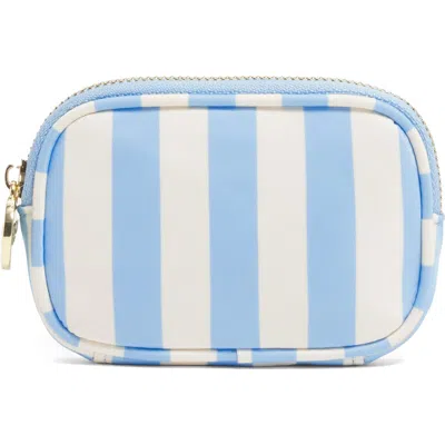 Stoney Clover Lane Micro Stripe Nylon Pouch In White