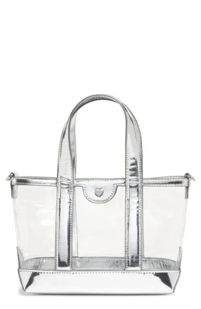 Stoney Clover Lane Mini Clear Tote In Silver