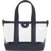 Stoney Clover Lane Mini Clear Vinyl Tote In Blue