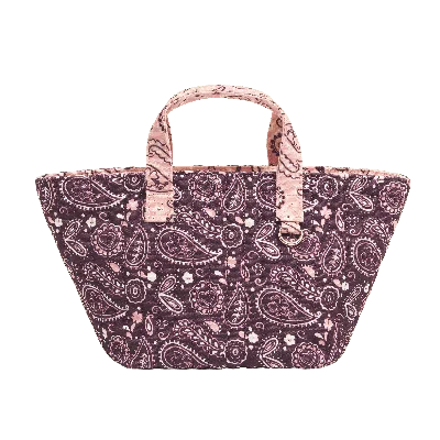 Stoney Clover Lane Mini Market Quilted Canvas Tote In Purple