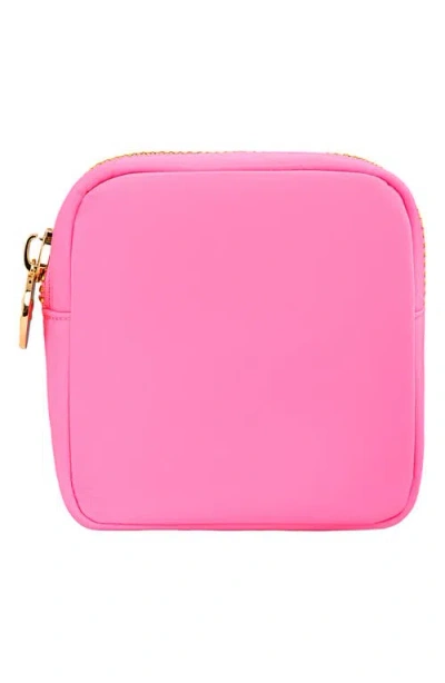 Stoney Clover Lane Mini Nylon Pouch In Bubblegum