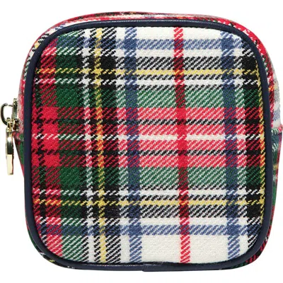 Stoney Clover Lane Mini Plaid Pouch In Multi
