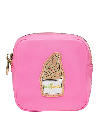 Stoney Clover Lane Mini Pouch With Forty Carrots Patch - Exclusive In Pink