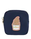 Stoney Clover Lane Mini Pouch With Forty Carrots Patch - Exclusive In Blue