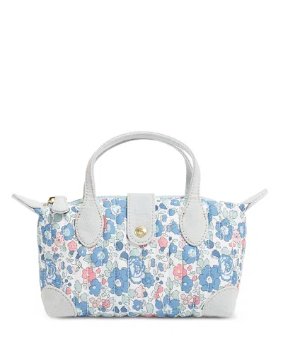 Stoney Clover Lane Mini Printed Cotton Pouchette Crossbody Bag In White