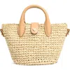 Stoney Clover Lane Mini Woven Raffia Bucket Tote In Beige