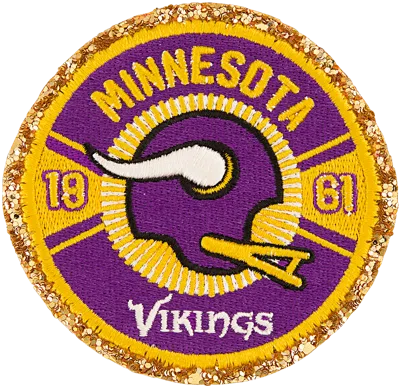 Stoney Clover Lane Minnesota Vikings Patch In Purple