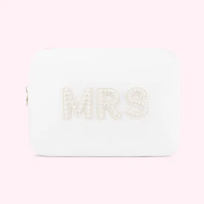 Stoney Clover Lane Mrs Large Pouch In White