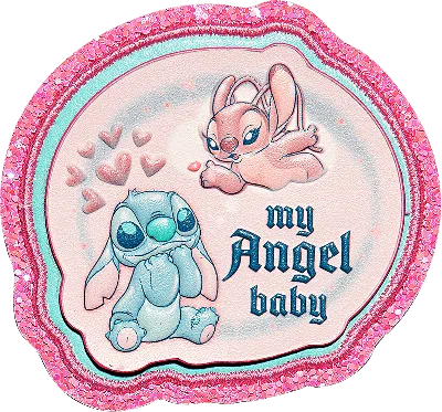Stoney Clover Lane My Angel Baby Patch In Pink