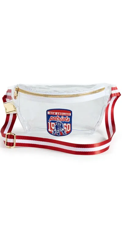 Stoney Clover Lane New England Patriots Clear Fanny Pack Red/white