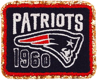 Stoney Clover Lane New England Patriots Patch In Black