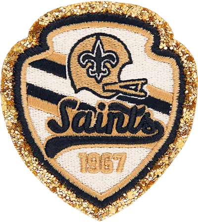 Stoney Clover Lane New Orleans Saints Patch In Black