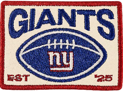 Stoney Clover Lane New York Giants Patch In Animal Print