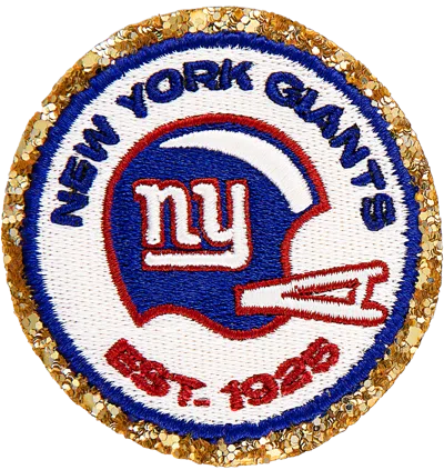 Stoney Clover Lane New York Giants Patch In Black